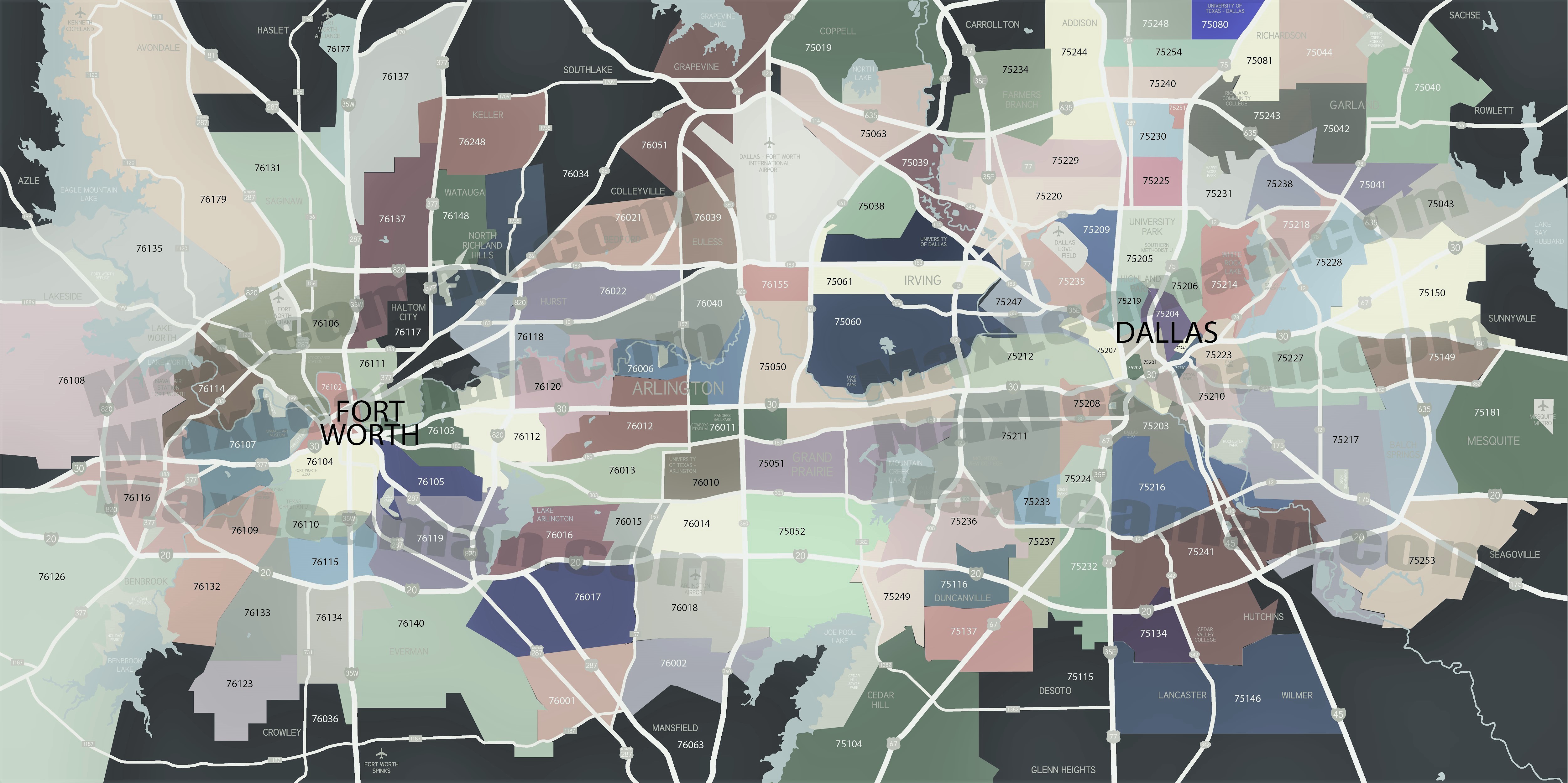 Downtown Dallas Zip Code Map Map Sexiz Pix 5588